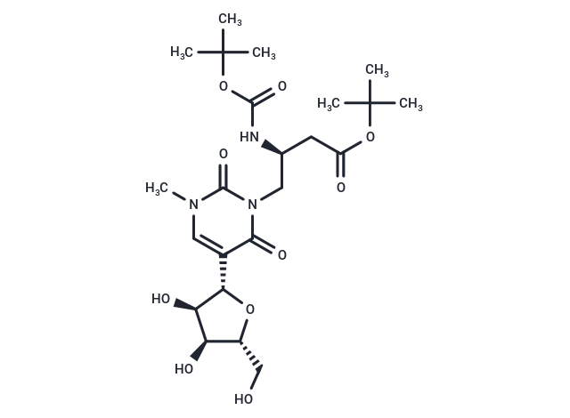 N1-Methyl-N3-[(2S)-2-(t-butoxycarbonyl)amino-3-(t-butoxycarbonyl)] propylpseudouridine