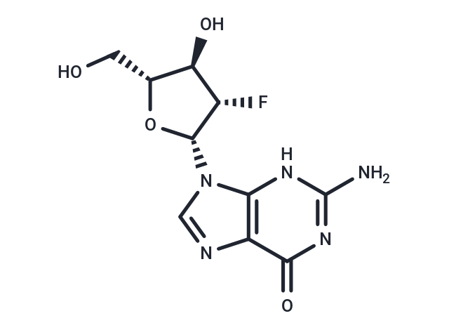 2'-Deoxy-2'-fluoro-beta-D-arabinoguanosine