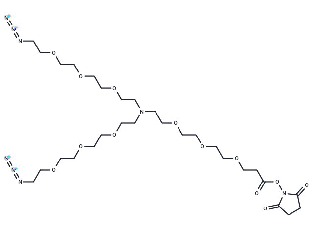 N-(NHS-PEG3)-N-bis(PEG3-azide)