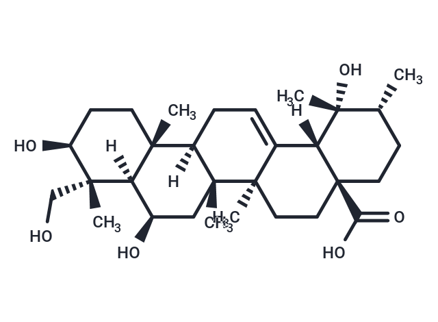 3,6,19,23-Tetrahydroxy-12-ursen-28-oic acid