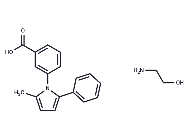 Benzoic acid, m-(2-methyl-5-phenylpyrrol-1-yl)-, compd. with 2-aminoethanol (1:1)