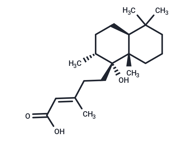 9-Hydroxy-13E-labden-15-oic acid