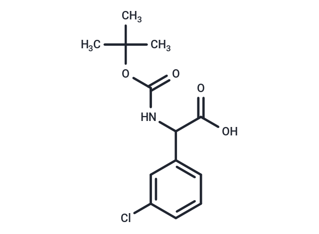 2-((tert-Butoxycarbonyl)amino)-2-(3-chlorophenyl)acetic acid