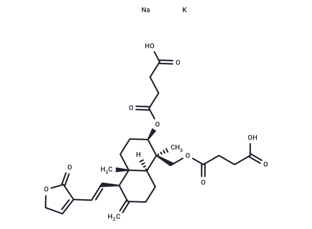 Dehydroandrographolide succinate potassium sodium salt