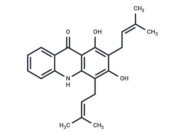 1,3-Dihydroxy-2,4-diprenylacridone