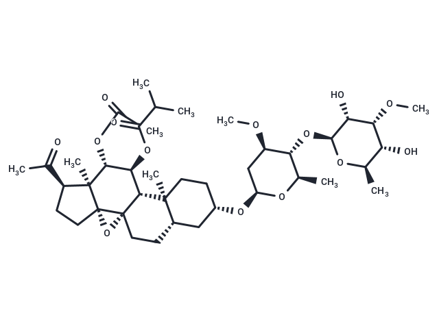 3-O-beta-Allopyranosyl-(1->4)-beta-oleandropyranosyl-11-O-isobutyryl-12-O-acetyltenacigenin B