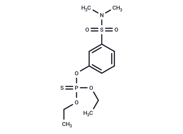 Phosphorothioic acid, O,O-diethyl ester, O-ester with m-hydroxy-N,N-dimethylbenzenesulfonamide