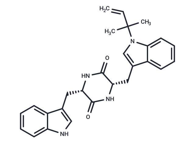 Cyclo[N1'-(1,1-dimethyl-2-propenyl)tryptophyltrypt