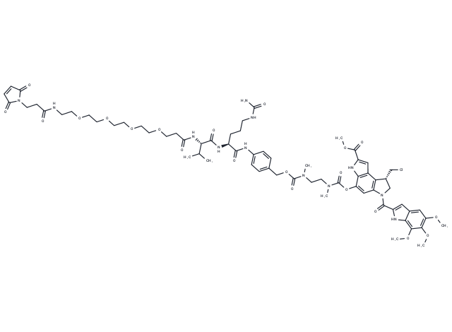 Mal-PEG4-VC-PAB-DMEA-Seco-Duocarmycin SA