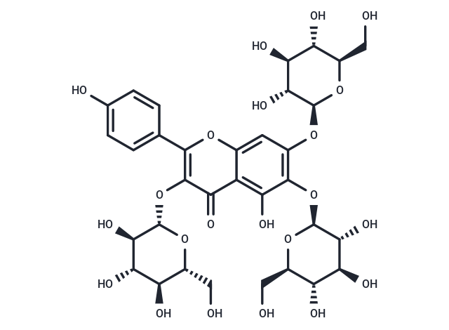 6-Hydroxykaempferol-3,6,7-triglucoside