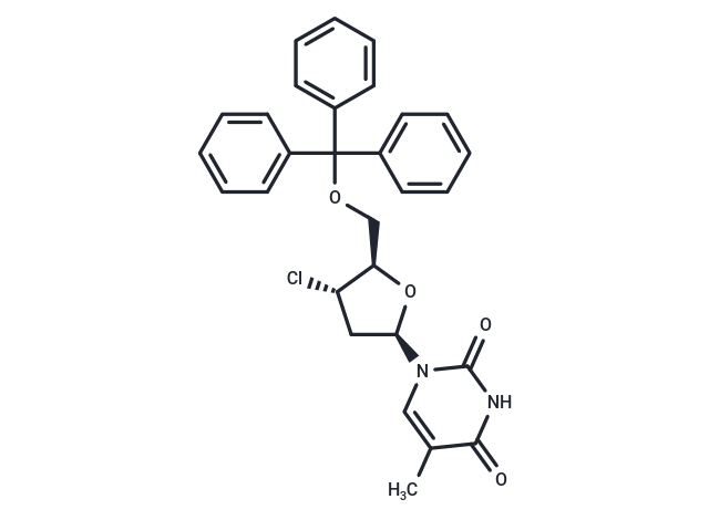 5’-O-Triphenylmethyl-3’-deoxy-3’-chlorothymidine