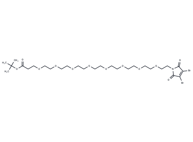 3,4-Dibromo-Mal-PEG8-Boc