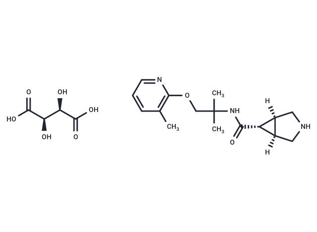 (1R,5S,6r)-N-(2-methyl-1-((3-methylpyridin-2-yl)oxy)propan-2-yl)-3-azabicyclo[3.1.0]hexane-6-carboxamide L(+)-Tartaric acid