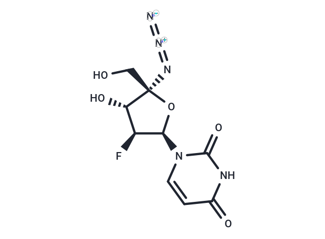 4’-Azido-2’-deoxy-2’-fluoro-beta-D-arabinouridine