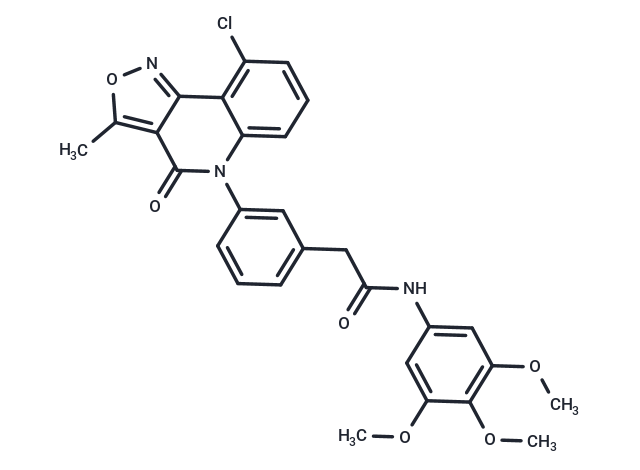 3-(9-Chloro-3-methyl-4-oxoisoxazolo[4,3-c]quinolin-5(4H)-yl)-N-(3,4,5-trimethoxyphenyl)benzeneacetamide