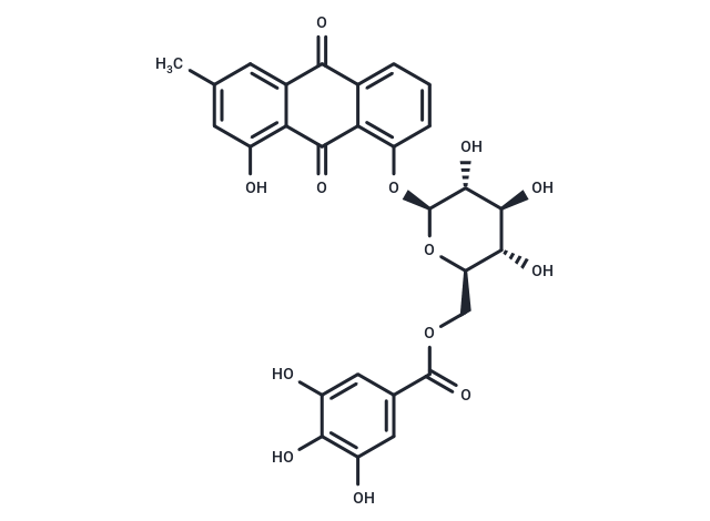 Chrysophanol 8-O-β-D-(6′-O-galloyl)glucopyranoside