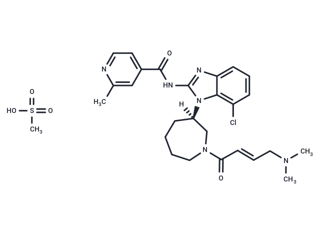 Nazartinib mesylate