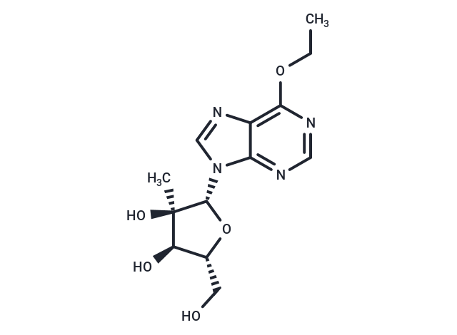 6-Ethoxy-9-beta-D-(2-C-methyl-ribofuranosyl)purine