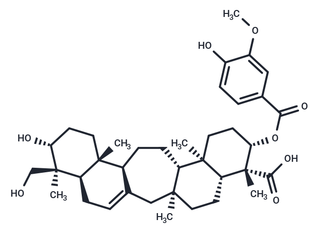 3β-Vanilloyloxy-21β,29-dihydroxyserrat-14-en-24-oic acid