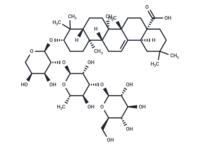 Oleanolic acid 3-O-beta-D-glucosyl-(1->3)-alpha-L-rhamnosyl(1->2)-alpha-L-arabinoside