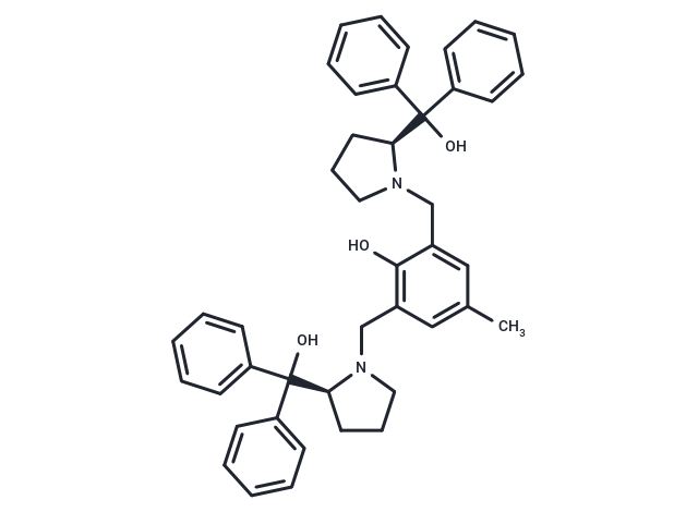 ((2S,2'S)-1,1'-((2-Hydroxy-5-methyl-1,3-phenylene)bis(methylene))bis(pyrrolidine-2,1-diyl))bis(diphenylmethanol)