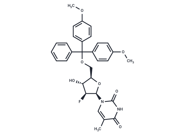 5’-O-(4,4’-Dimethoxytrityl)-2’-deoxy-2’-fluoro-5-methyl-b-D-arabinouridine