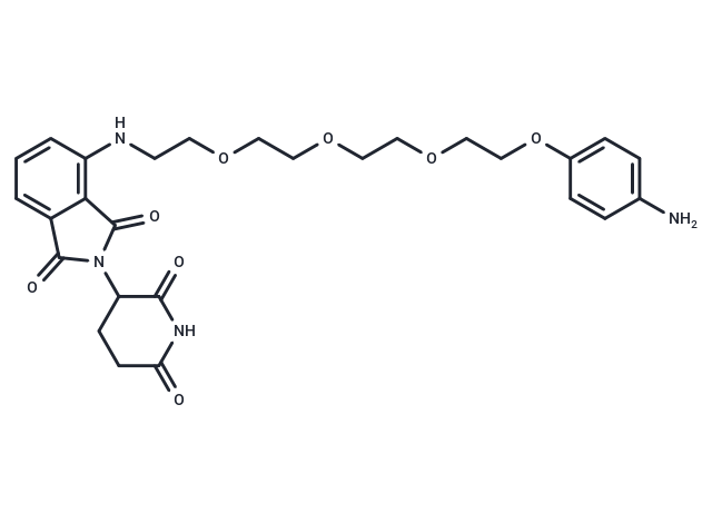 Pomalidomide-PEG4-Ph-NH2