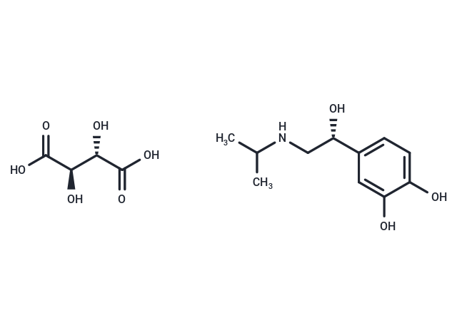 Isoproterenol tartrate, (-)-