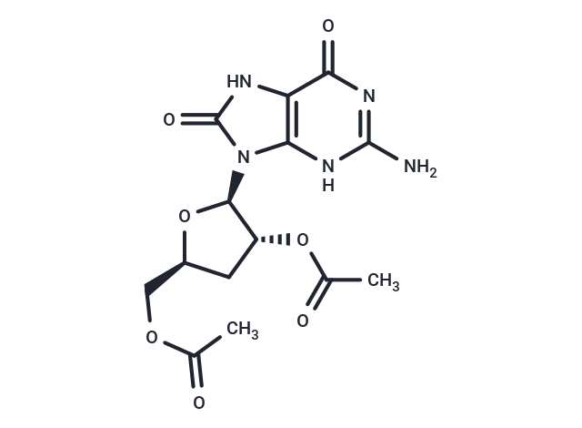 3’-Deoxy-2’,5’-di-O-acetyl-8-hydroxyguanosine