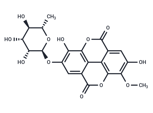 3-O-methylellagic acid 4'-O-alpha-L-rhamnopyranoside