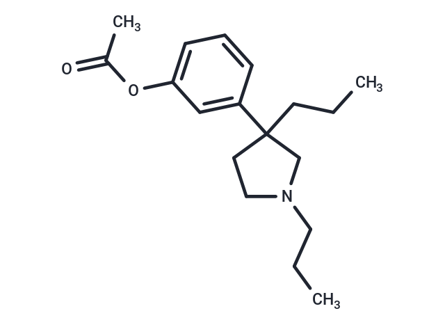 Phenol, m-(1,3-dipropyl-3-pyrrolidinyl)-, acetate