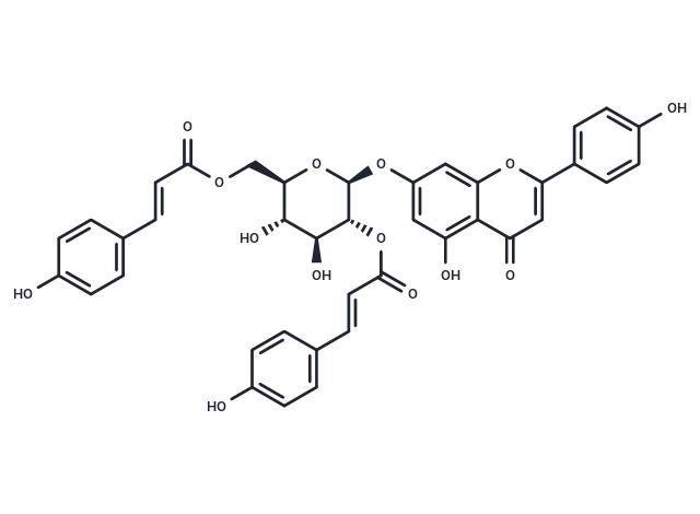 Apigenin 7-O-(2'',6''-di-O-E-p-coumaroyl)glucoside