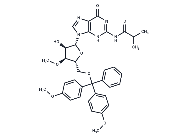 N2-iso-Butyroyl-5’-O-(4,4’-dimethoxytrityl)-3’-O-Methyl   guanosine