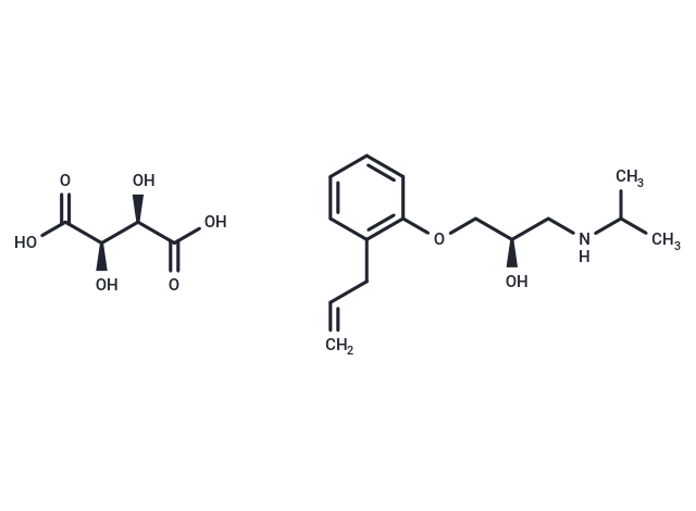 Alprenolol tartrate, (R)-