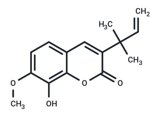 3-(1,1-Dimethylallyl)-8-hydroxy-7-methoxycoumarin