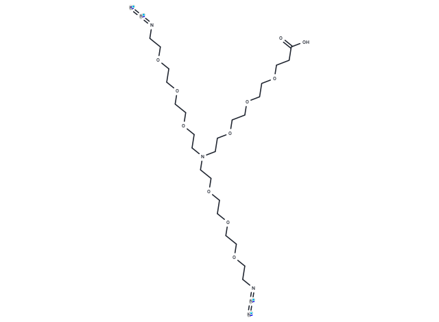 N-(acid-PEG3)-N-bis(PEG3-azide)