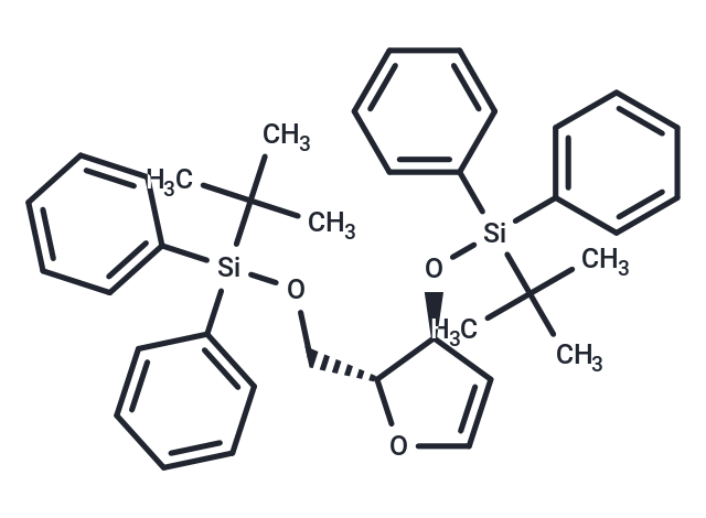 1,4-Anhydro-2-deoxy-3,5-bis-O-(t-butyl diphenylsilyl-D-erythro-pent-1-enitol