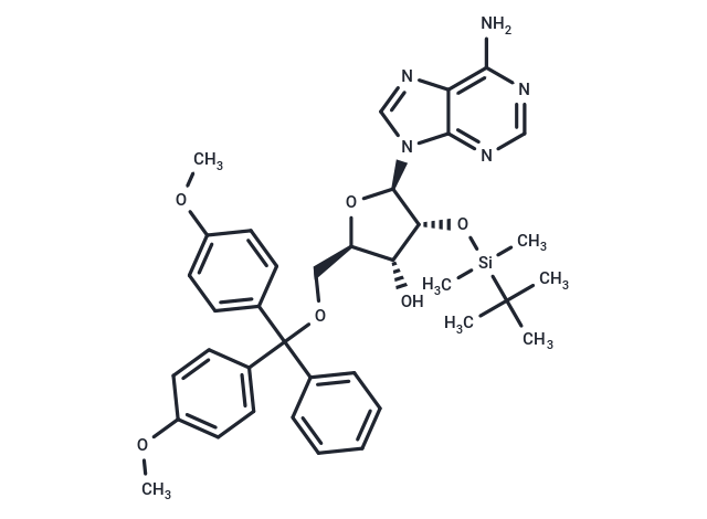 5’-O-(4,4’-Dimethoxytrityl)-2’-O-t-butyldimethylsilyl adenosine