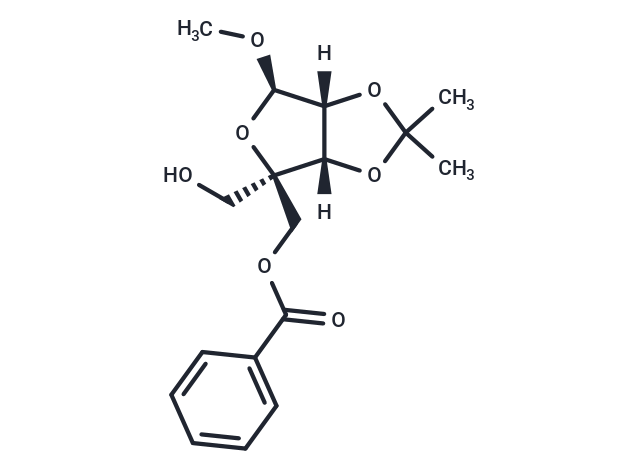 5-O-Benzoyl-4-C-hydroxymethyl-2,3-O-isopropylidene-1-O-methyl-beta-D-ribofuranose