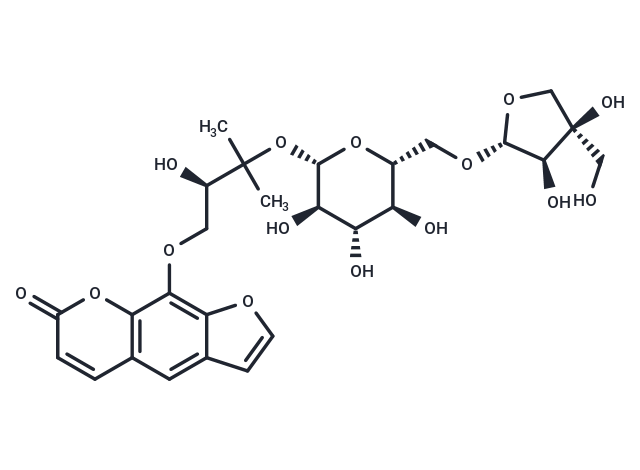 Heraclenol 3'-O-[beta-D-apiofuranosyl-(1-6)-beta-D-glucopyranoside]