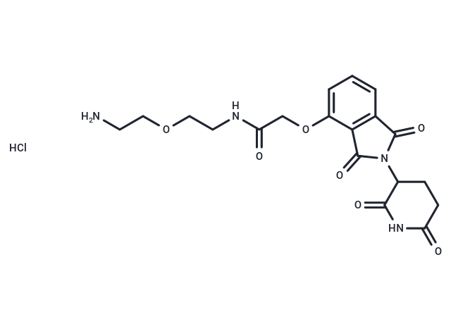 Thalidomide-O-amido-PEG-C2-NH2 hydrochloride