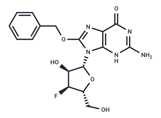 8-Benzyloxy-3’-deoxy-3’-fluoroguanosine