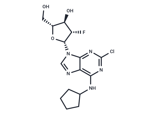 2-Chloro-N6-cyclopentyl-2’-deoxy-2’-fluoro-beta-D-arabinoadenosine