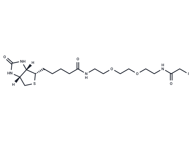 Biotin-PEG2-C2-iodoacetamide