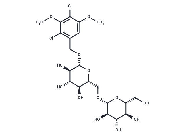 (2,4-Dichloro-3,5-dimethoxyphenyl) methyl 6-O-β-D-glucopyranosyl-β-D-glucopyranoside