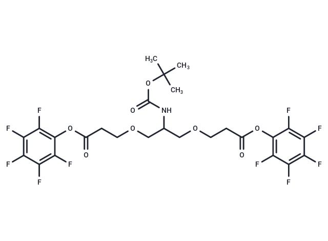 C-NH-Boc-C-Bis-(C1-PEG1-PFP)