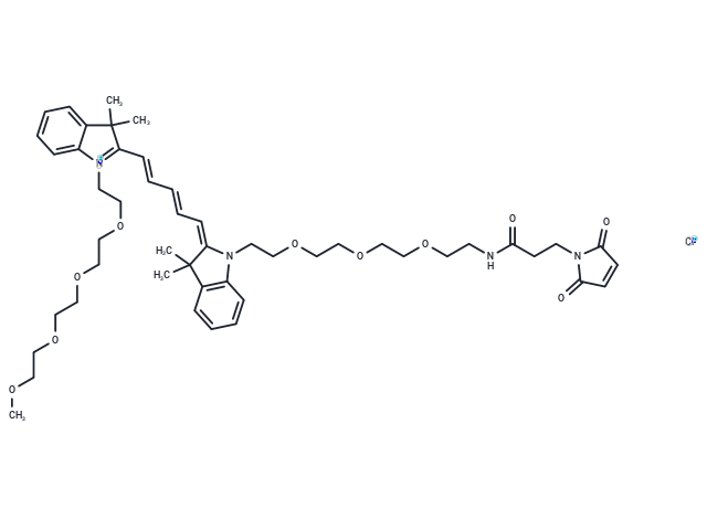 N-(m-PEG4)-N'-(PEG3-Mal)-Cy5