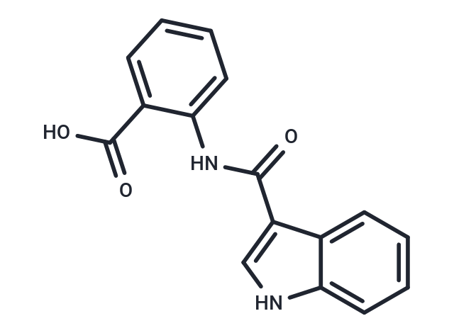 2-(1H-Indole-3-carboxamido)benzoic acid