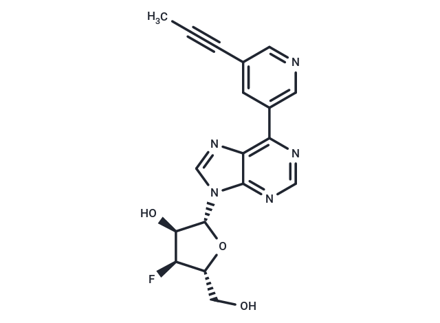 9-(3-Deoxy-3-fluoro-β-D-ribofuranosyl)-6-[5-(propyn-1-yl)pyridin-3-yl]purine