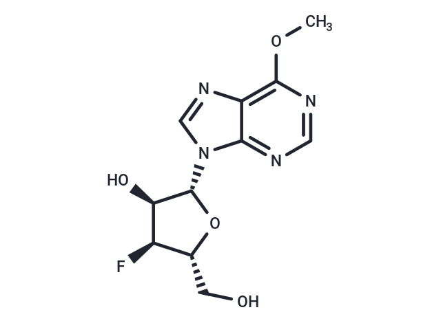 6-Methoxy-9-(3-deoxy-3-fluoro-b-D-ribofuranosyl)-9H-purine